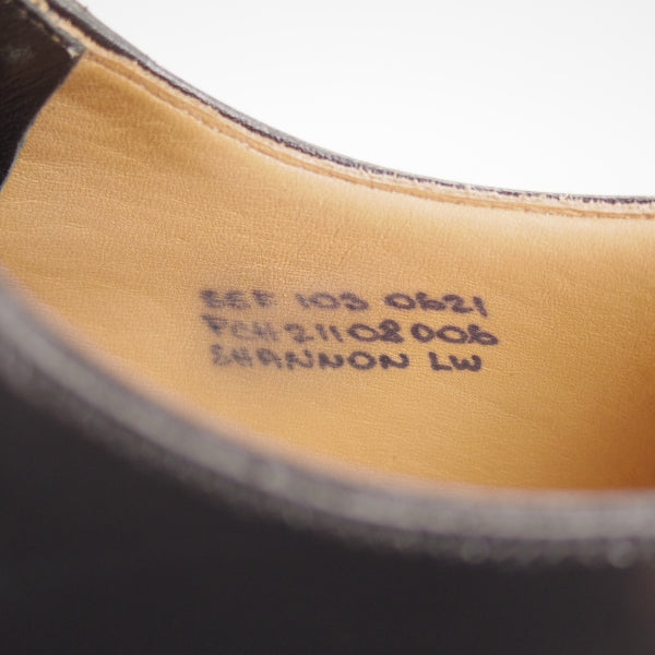 極上★チャーチ 55F/UK5.5【定価￥181,500-★SHANNON LW/シャノン】103ラスト/プレーントゥ/黒/メンズ/Church's★n355