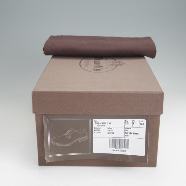 極上★チャーチ 55F/UK5.5【定価￥181,500-★SHANNON LW/シャノン】103ラスト/プレーントゥ/黒/メンズ/Church's★n355