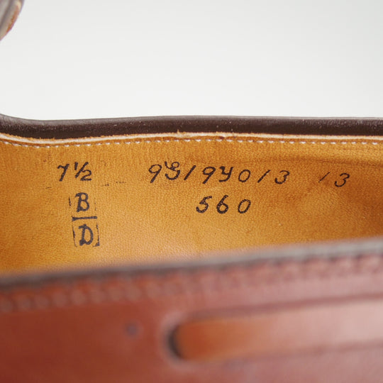 極美品★オールデン 7.5D【現行定価17万円以上★BEAMS別注/タッセルローファー/560】アバディーンラスト/カーフ/濃茶/ALDEN★o914