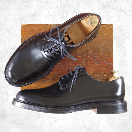 極美品★チャーチ 85F/UK8.5【定価￥192,500-★SHANNON/シャノン】103ラスト/プレーントゥ/黒/メンズ/Church's★n858