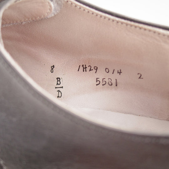 極上★オールデン 8D【現行定価17万円以上★(米)MOULDED SHOE別注/モディファイドラスト/5581】ストレートチップ/カーフ/黒/ALDEN★o366