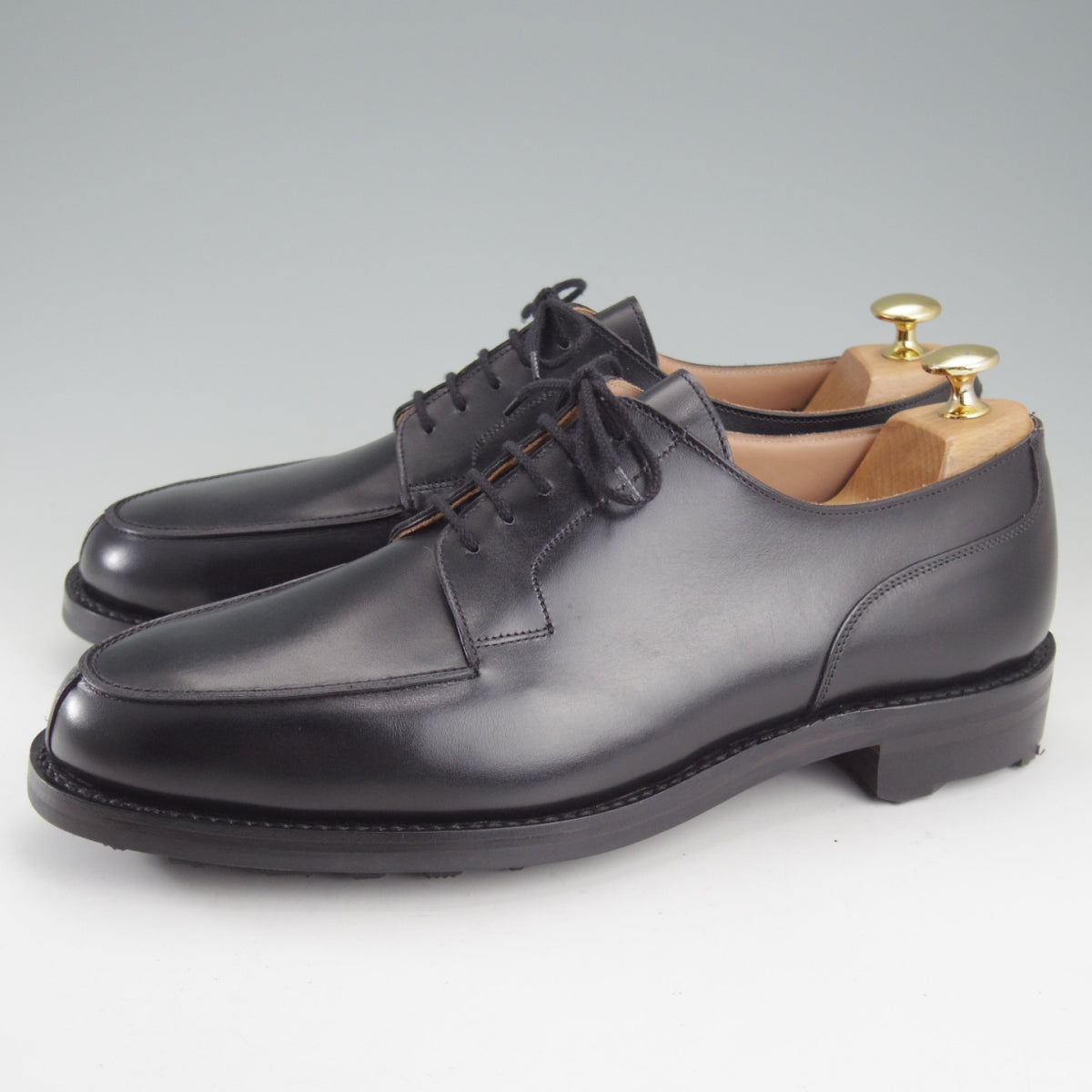 クロケット&ジョーンズ MORETON Uチップ 黒 9.5E 292ラスト 中古 o367