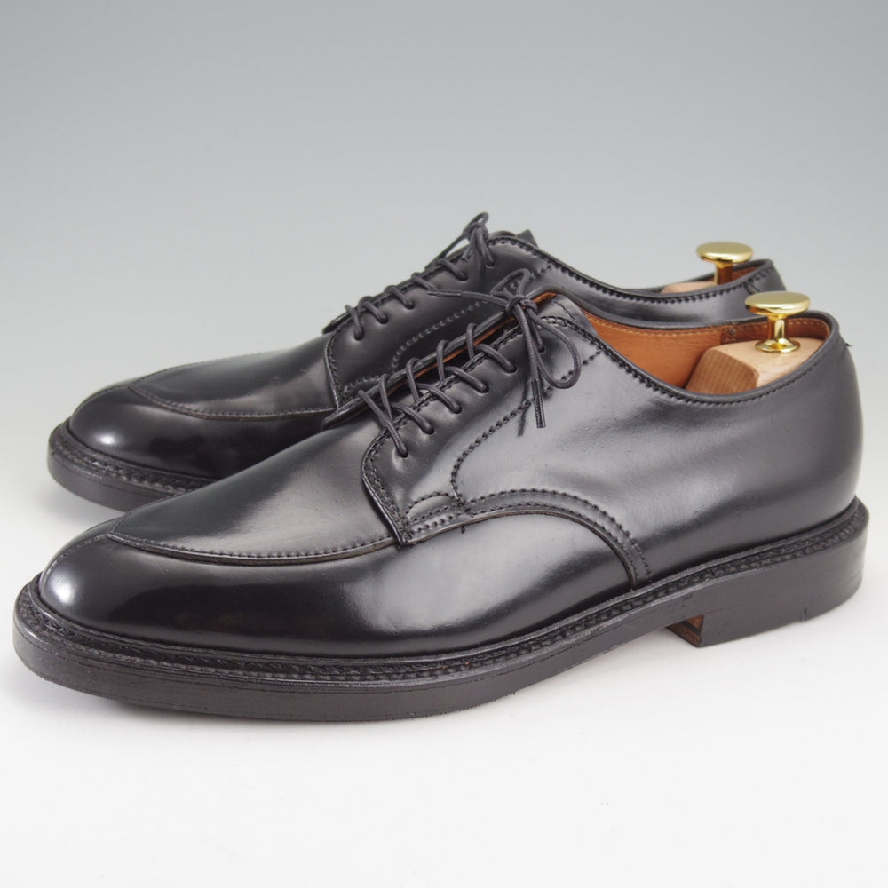 極美品★オールデン 7.5D【現行定価20万円以上★コードバン/バリーラスト仕様のVチップ】WILD LIFE TAILOR別注/N1609/黒/ALDEN★n849