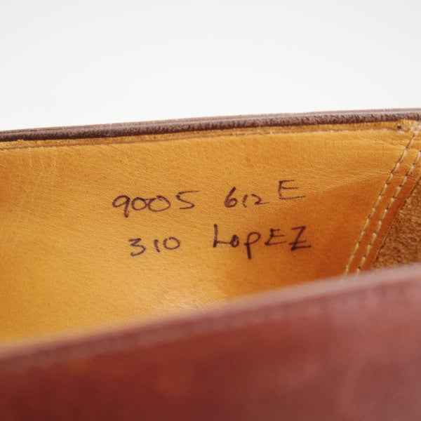 極上★ジョンロブ 6.5E【貴重★PARISロゴ時代の製品/LOPEZ/ロペス】310ラスト/ コインローファー/カーフ/濃茶/メンズ/JOHN LOBB★n356