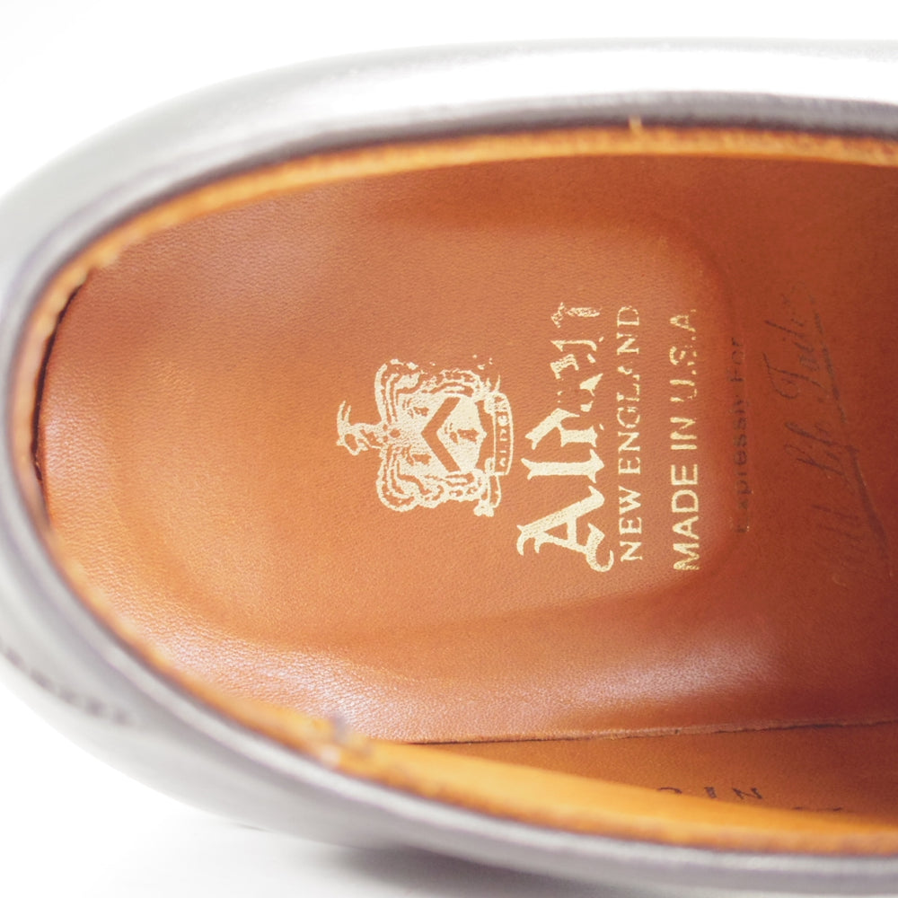 極美品★オールデン 7.5D【現行定価20万円以上★コードバン/バリーラスト仕様のVチップ】WILD LIFE TAILOR別注/N1609/黒/ALDEN★n849