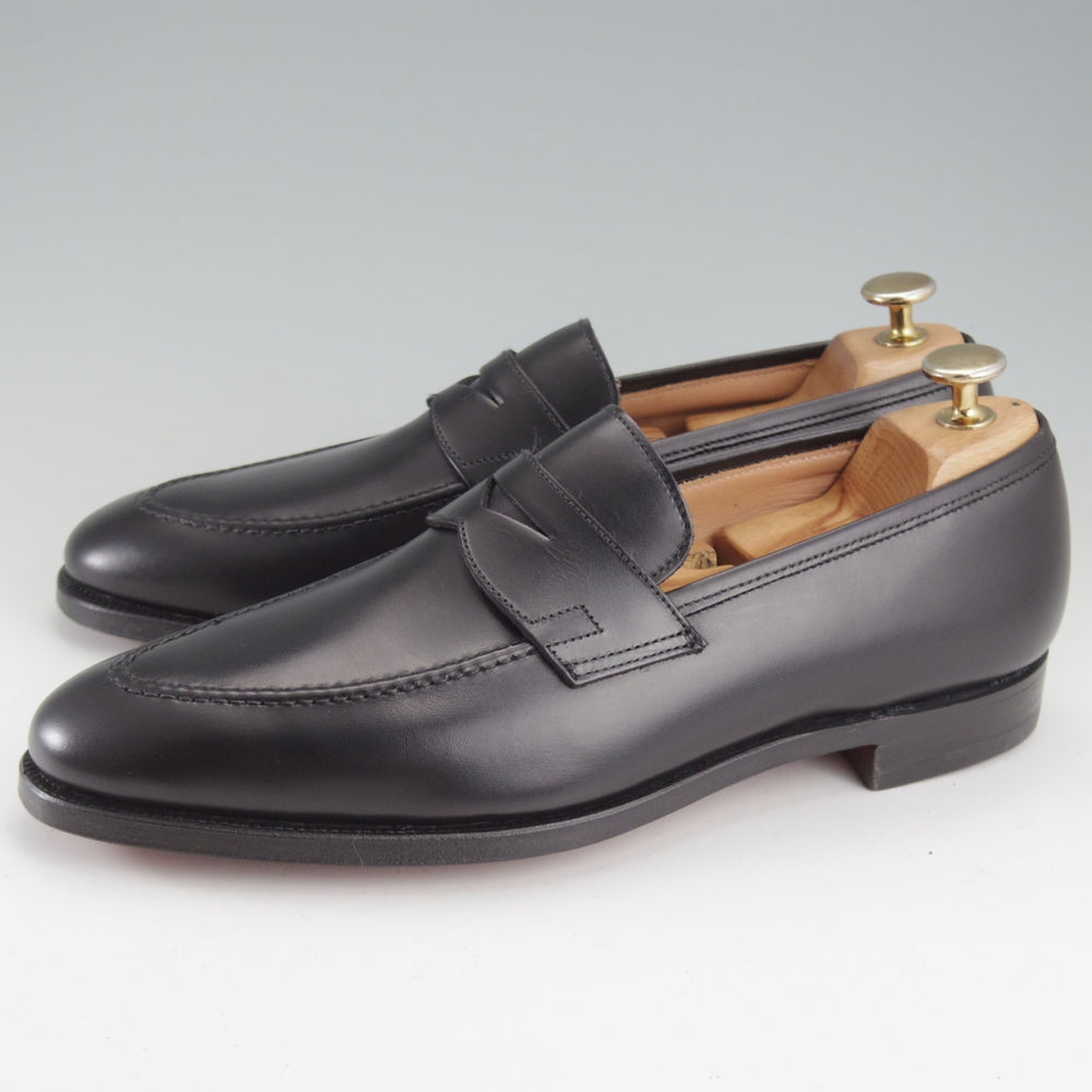 未使用★クロケット&ジョーンズ 7D【現行定価10万円以上★SYDNEY/コインローファー】バーニーズNY別注/341ラスト/黒/Crockett&Jones★o368