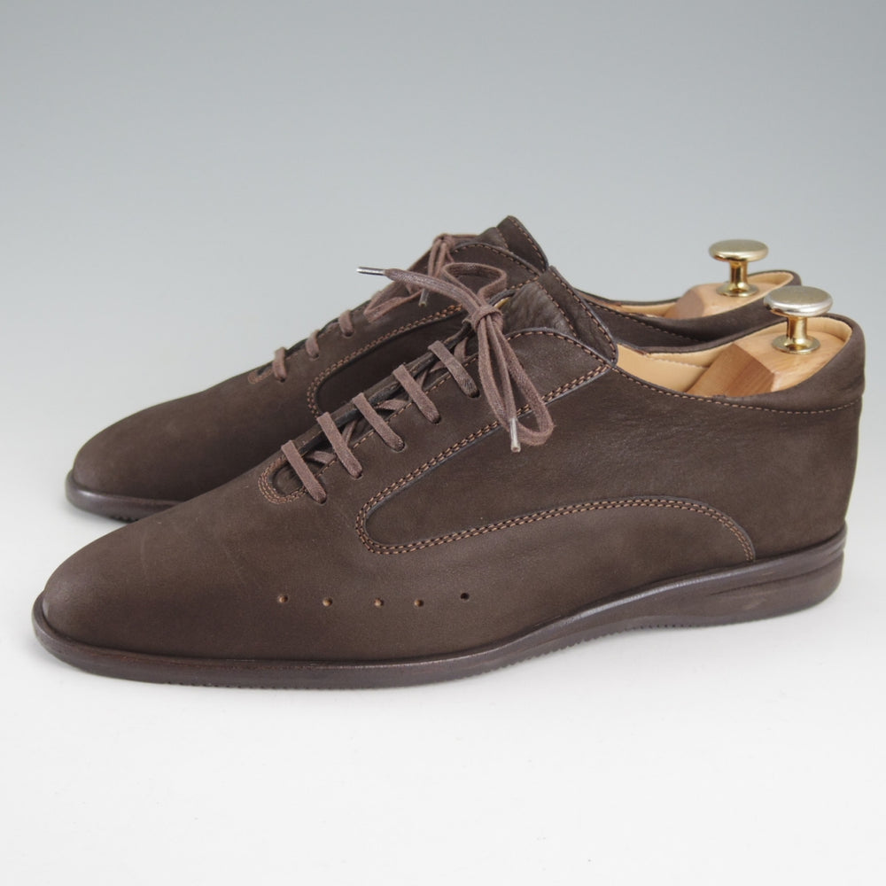 美品★ジョンロブ SIZE 6【レザースニーカー★WINNER/8695ラスト】ウィナー/ヌバック/濃茶/メンズ/JOHN LOBB★o917