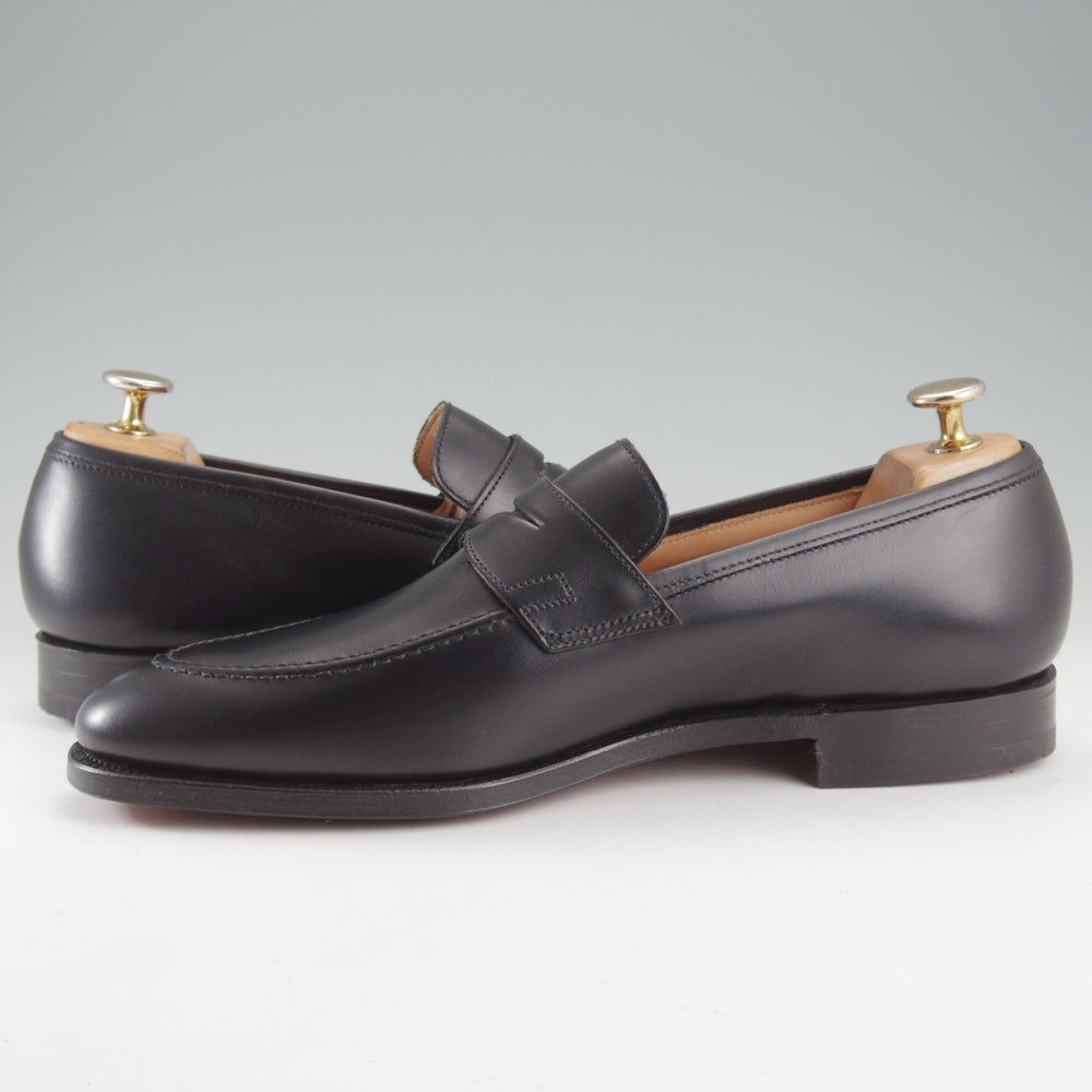 未使用★クロケット&ジョーンズ 7D【現行定価10万円以上★SYDNEY/コインローファー】バーニーズNY別注/341ラスト/黒/Crockett&Jones★o368