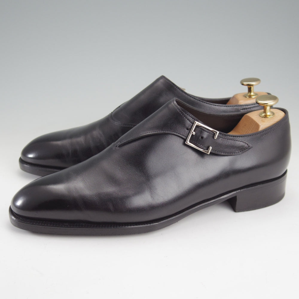 極美品★ジョンロブ 6E【定価￥291,600-★ワンピース仕様のサイドモンク/COAST】プレステージライン/7000ラスト/黒/JOHN LOBB★n850