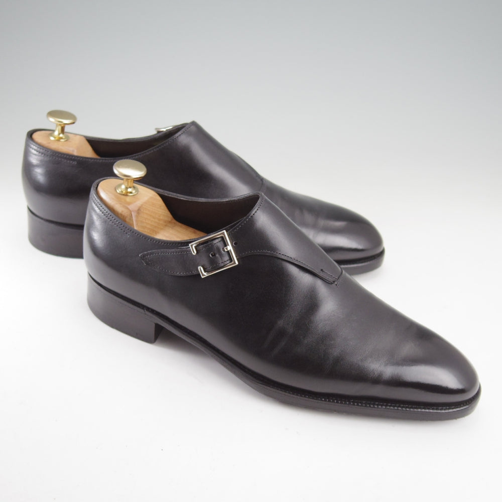 極美品★ジョンロブ 6E【定価￥291,600-★ワンピース仕様のサイドモンク/COAST】プレステージライン/7000ラスト/黒/JOHN LOBB★n850