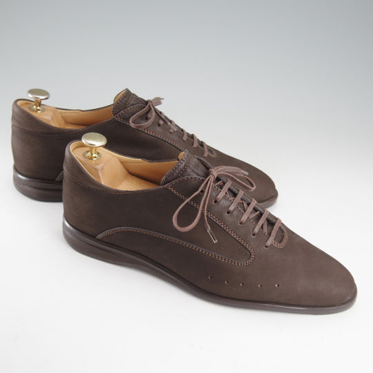 美品★ジョンロブ SIZE 6【レザースニーカー★WINNER/8695ラスト】ウィナー/ヌバック/濃茶/メンズ/JOHN LOBB★o917