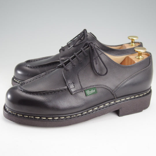 使用数回★パラブーツ SIZE 7.5【定価￥96,800-★シャンボード/CHAMBORD】リスレザー/TEXソール/Uチップ/NOIR/黒/メンズ/Paraboot★n851