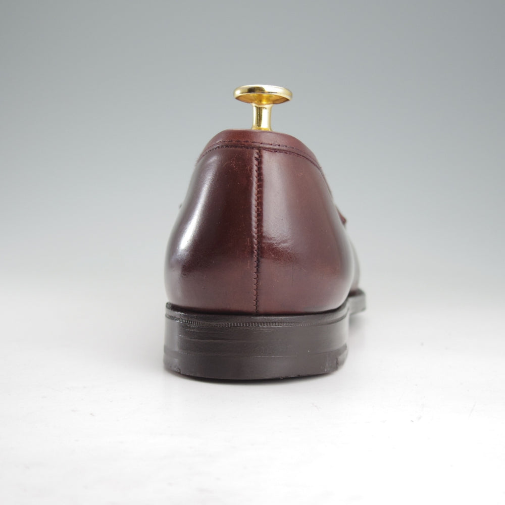 美品★クロケット&ジョーンズ 8E【現行定価20万円以上★コードバン/BOSTON】314ラスト/コインローファー/赤茶/Crockett&Jones★o369