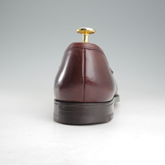 美品★クロケット&ジョーンズ 8E【現行定価20万円以上★コードバン/BOSTON】314ラスト/コインローファー/赤茶/Crockett&Jones★o369