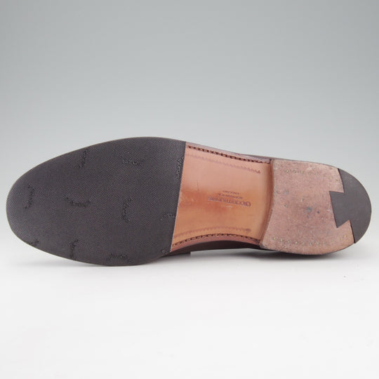 美品★クロケット&ジョーンズ 8E【現行定価20万円以上★コードバン/BOSTON】314ラスト/コインローファー/赤茶/Crockett&Jones★o369