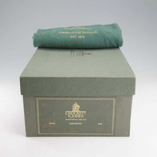 美品★クロケット&ジョーンズ 8E【現行定価20万円以上★コードバン/BOSTON】314ラスト/コインローファー/赤茶/Crockett&Jones★o369