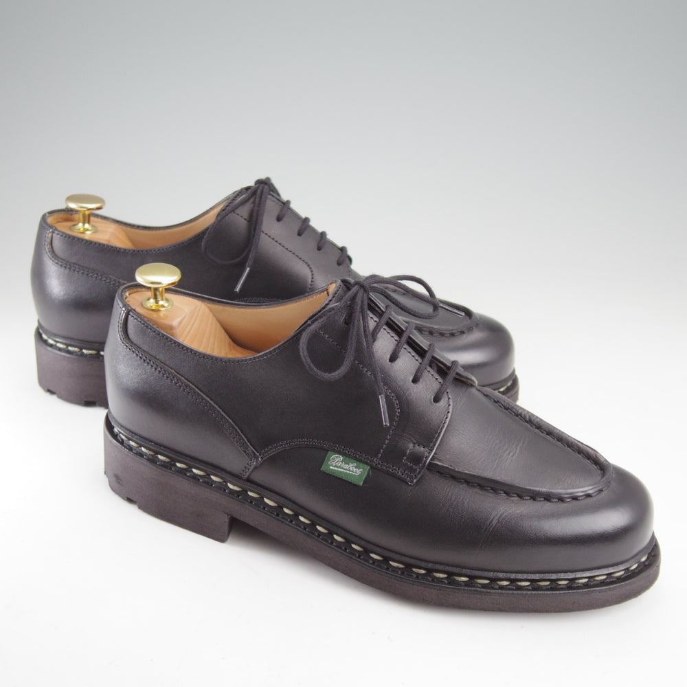 使用数回★パラブーツ SIZE 7.5【定価￥96,800-★シャンボード/CHAMBORD】リスレザー/TEXソール/Uチップ/NOIR/黒/メンズ/Paraboot★n851