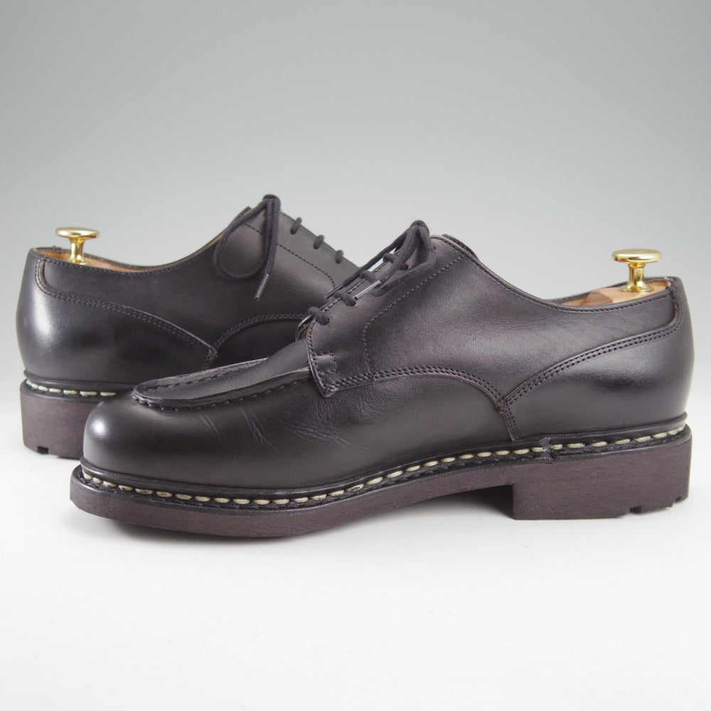 使用数回★パラブーツ SIZE 7.5【定価￥96,800-★シャンボード/CHAMBORD】リスレザー/TEXソール/Uチップ/NOIR/黒/メンズ/Paraboot★n851