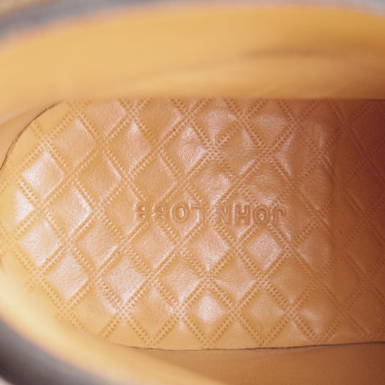 美品★ジョンロブ 6E【定価￥324,500-★ショート丈のジョッパーブーツ/NEWLYN】8695ラスト/TENSILE/スエード/黒/メンズ/JOHN LOBB★o370