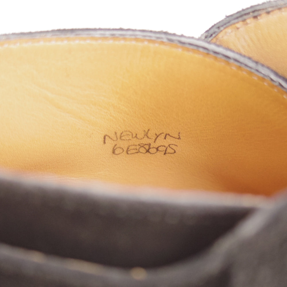 美品★ジョンロブ 6E【定価￥324,500-★ショート丈のジョッパーブーツ/NEWLYN】8695ラスト/TENSILE/スエード/黒/メンズ/JOHN LOBB★o370