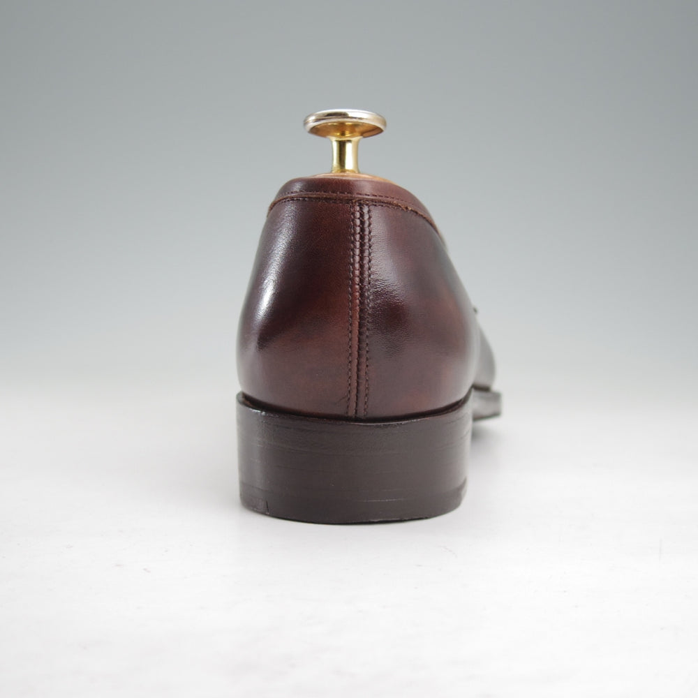 極上★(東欧)VASS/ヴァーシュ SIZE 39【国内定価15万円以上★純正ツリー付/ミュージアムカーフ】コインローファー/Uラスト/濃茶★n852