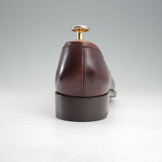 極上★(東欧)VASS/ヴァーシュ SIZE 39【国内定価15万円以上★純正ツリー付/ミュージアムカーフ】コインローファー/Uラスト/濃茶★n852