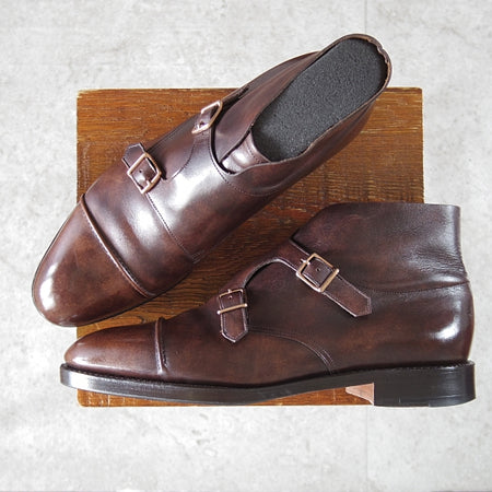 極美品★ジョンロブ 8E【注文価格￥349,800-★バイリクエスト品/WILLIAM2(BOOT)】ウィリアム/ミュージアムカーフ/濃茶/JOHN LOBB★n362