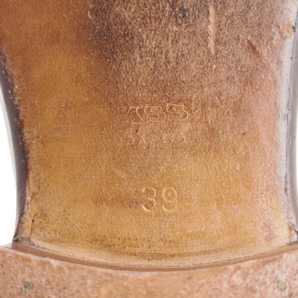 極上★(東欧)VASS/ヴァーシュ SIZE 39【国内定価15万円以上★純正ツリー付/ミュージアムカーフ】コインローファー/Uラスト/濃茶★n852
