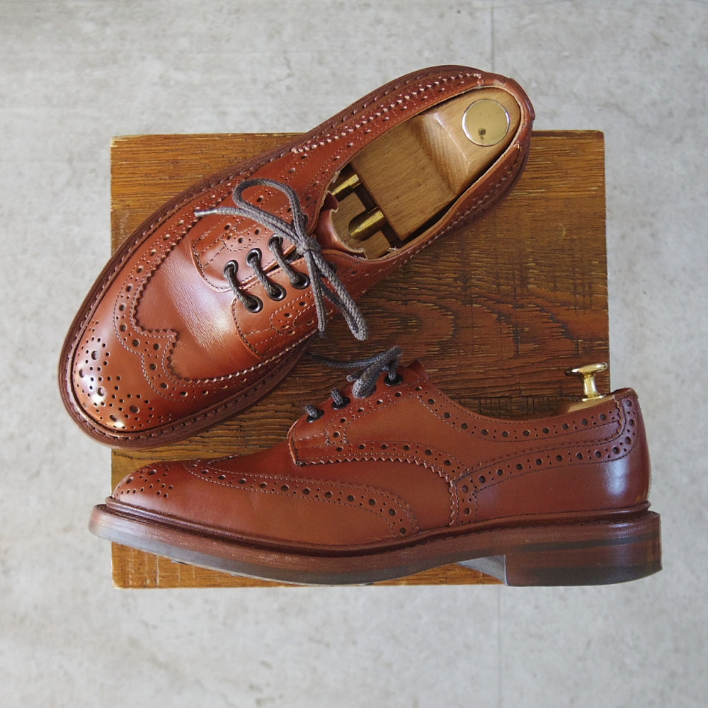 極上★トリッカーズ SIZE 6【定価￥132,000-★ダイナイトソール/BOURTON/マロンアンティーク】バートン/5633/カーフ/茶/Tricker's★o379