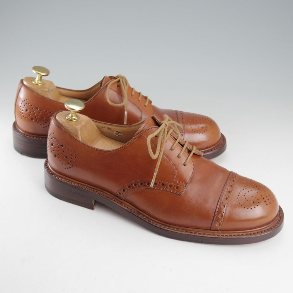 極上★(伊)シルヴァノ・ラッタンジ SIZE 39【ハンドソーンウェルテッド製法★バーニーズNY別注/セミブローグ】茶/Silvano Lattanzi★o920
