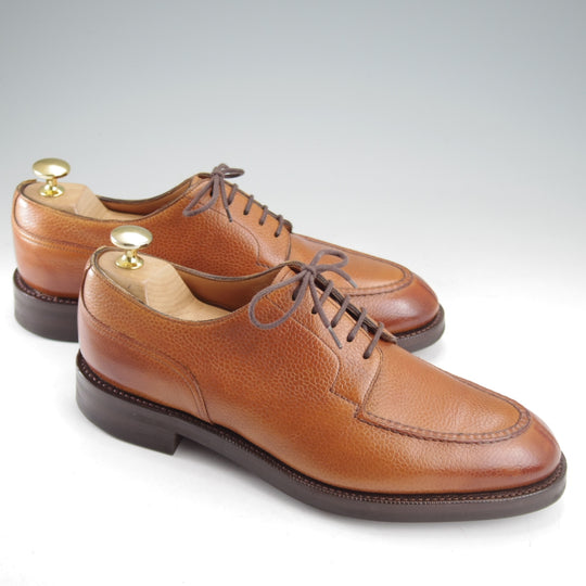 極美品★エドワードグリーン 5.5E【現行定価￥324,500-★DOVER/ドーバー/202ラスト】スキンステッチ/Uチップ/茶/EDWARD GREEN★o371