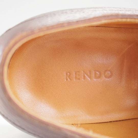 極上★(浅草)RENDO/レンド SIZE 7.5【現オーダー価格10万円以上★パターンオーダー品/GB001】Uチップ/グレインレザー/濃茶/メンズ★p502