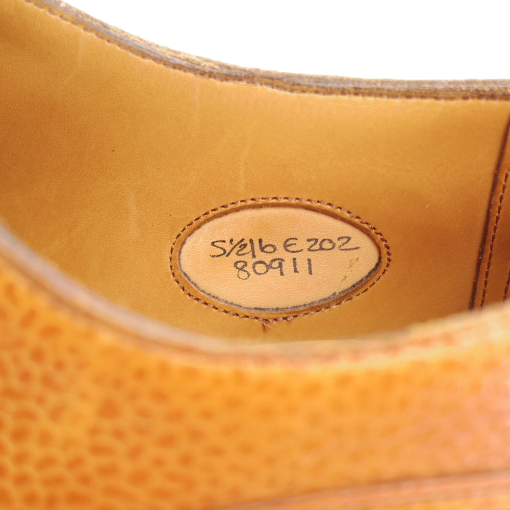 極美品★エドワードグリーン 5.5E【現行定価￥324,500-★DOVER/ドーバー/202ラスト】スキンステッチ/Uチップ/茶/EDWARD GREEN★o371