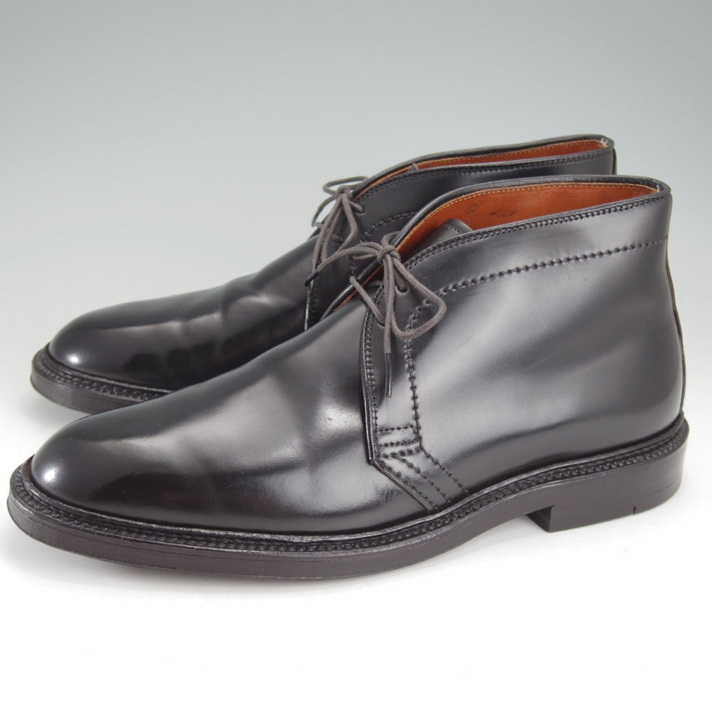 美品★オールデン 7D【定価￥216,700-★コードバン仕様/1340/(米)CITI SHOES別注】バリーラスト/チャッカブーツ/黒/メンズ/ALDEN★o373