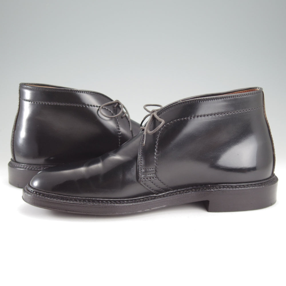 美品★オールデン 7D【定価￥216,700-★コードバン仕様/1340/(米)CITI SHOES別注】バリーラスト/チャッカブーツ/黒/メンズ/ALDEN★o373