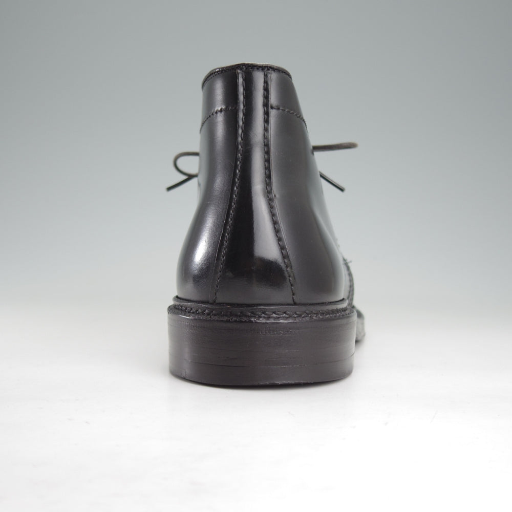 美品★オールデン 7D【定価￥216,700-★コードバン仕様/1340/(米)CITI SHOES別注】バリーラスト/チャッカブーツ/黒/メンズ/ALDEN★o373