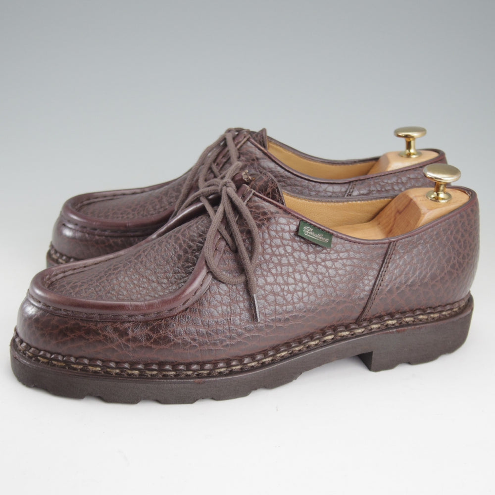 美品★パラブーツ SIZE 41【定価￥110,000-★ミカエル/MICHAEL】チロリアンシューズ/グレインレザー/濃茶/メンズ/Paraboot★p505
