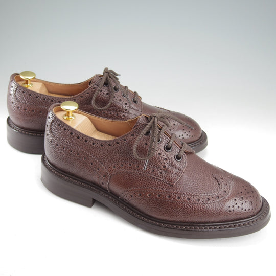 使用僅か★トリッカーズ SIZE 7【定価￥132,000-★ダイナイトソール/BOURTON/バートン】5633/カントリーシューズ/濃茶/Tricker's★o374