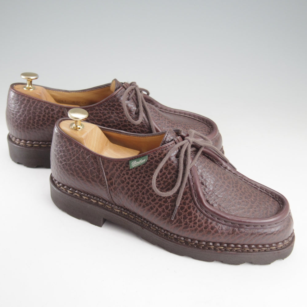 美品★パラブーツ SIZE 41【定価￥110,000-★ミカエル/MICHAEL】チロリアンシューズ/グレインレザー/濃茶/メンズ/Paraboot★p505