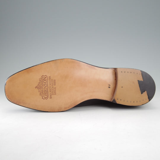 未使用★(英)グレンソン 8F【貴重★footmaster/ホールカット】30991/67ラスト/カーフ/黒/メンズ/GRENSON★n855