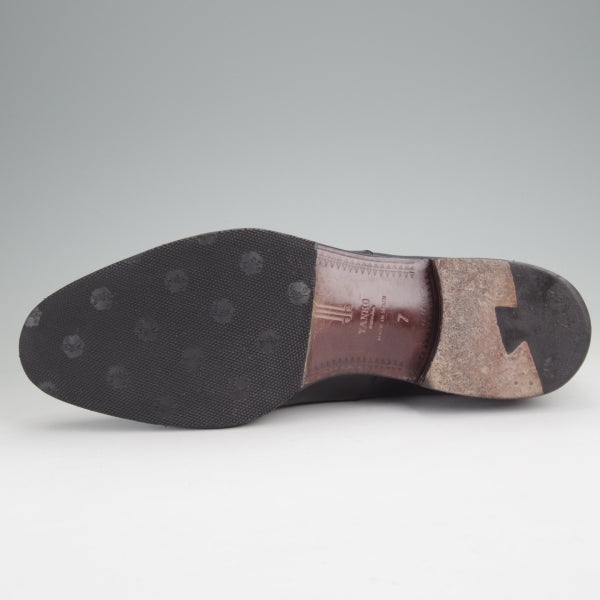 極上★(スペイン製)YANKO/ヤンコ SIZE 7【グッドイヤーウェルテッド製法★ストレートチップ】カーフ/黒/メンズ★n363