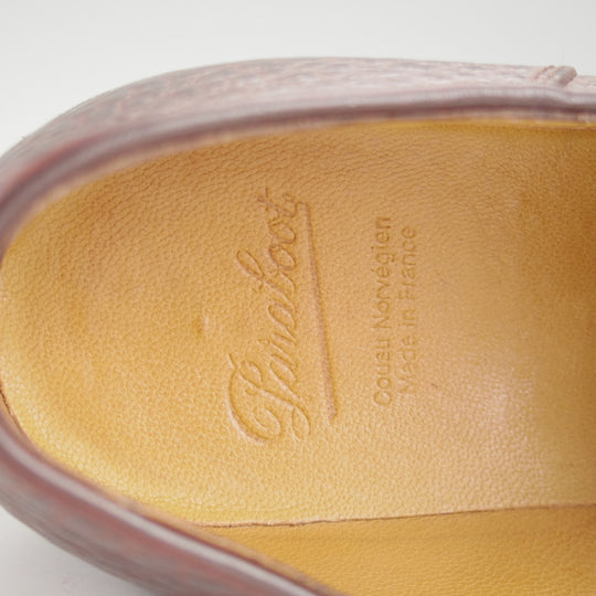 美品★パラブーツ SIZE 41【定価￥110,000-★ミカエル/MICHAEL】チロリアンシューズ/グレインレザー/濃茶/メンズ/Paraboot★p505