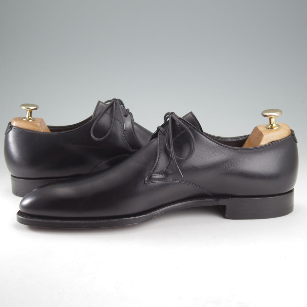 未使用★クロケット&ジョーンズ 8.5D【ハンドグレードライン★BARSTOW/プレーントゥ】Vフロント/カーフ/黒/メンズ/Crockett&Jones★o375