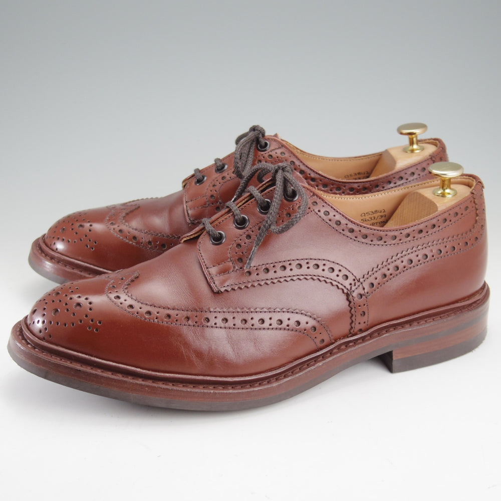 美品★トリッカーズ SIZE 9.5【定価￥132,000-★ダイナイトソール/BOURTON/マロンアンティーク】バートン/M5633/茶/Tricker's★n856