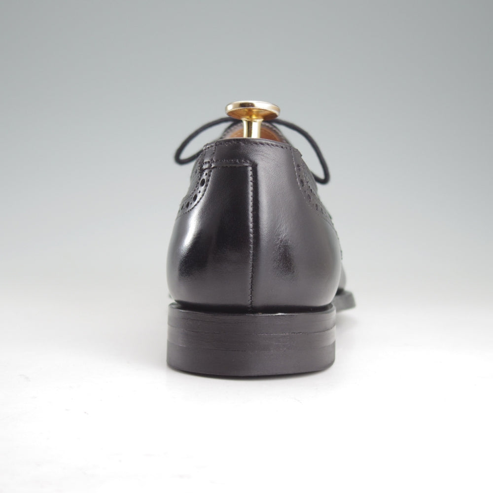 極美品★クロケット&ジョーンズ 6.5E【現行定価10万円以上★CITYソール/YEOVIL】377ラスト/セミブローグ/カーフ/黒/メンズ★p506