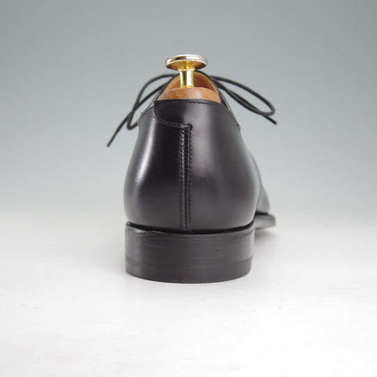 未使用★クロケット&ジョーンズ 8.5D【ハンドグレードライン★BARSTOW/プレーントゥ】Vフロント/カーフ/黒/メンズ/Crockett&Jones★o375