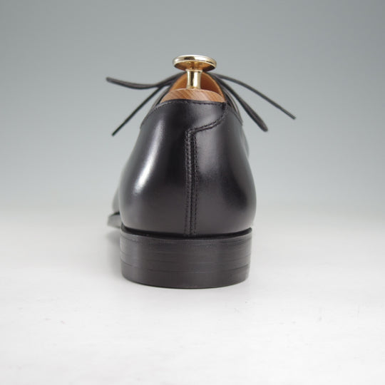 未使用★クロケット&ジョーンズ 8.5D【ハンドグレードライン★BARSTOW/プレーントゥ】Vフロント/カーフ/黒/メンズ/Crockett&Jones★o375