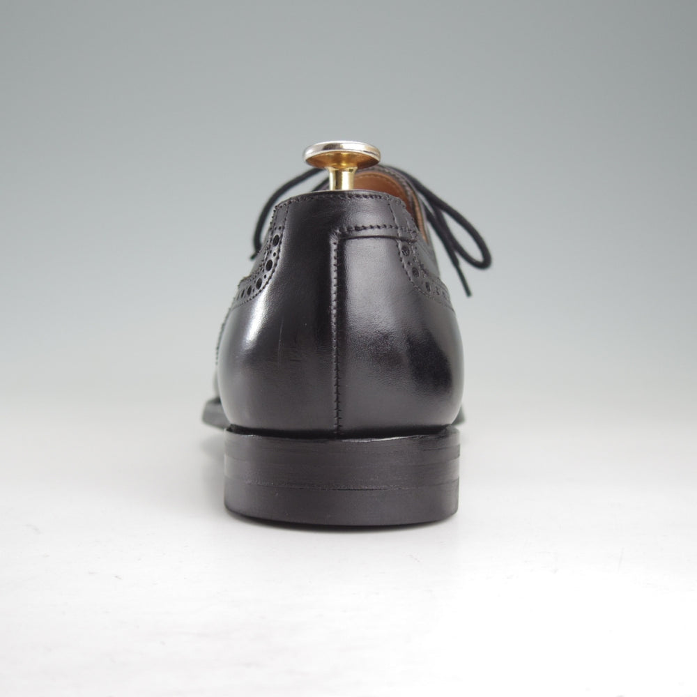 極美品★クロケット&ジョーンズ 6.5E【現行定価10万円以上★CITYソール/YEOVIL】377ラスト/セミブローグ/カーフ/黒/メンズ★p506