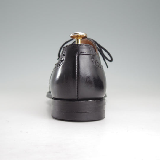 極美品★クロケット&ジョーンズ 6.5E【現行定価10万円以上★CITYソール/YEOVIL】377ラスト/セミブローグ/カーフ/黒/メンズ★p506