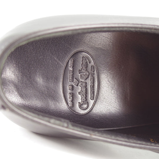 未使用★クロケット&ジョーンズ 8.5D【ハンドグレードライン★BARSTOW/プレーントゥ】Vフロント/カーフ/黒/メンズ/Crockett&Jones★o375